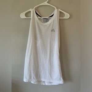 Adidas white tank top